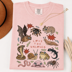Love the Unloved Comfort Colors Shirt, Cute Weird Animal Graphic Tee, Biology Teacher Gift, Bug and Reptile Lover T-Shirt