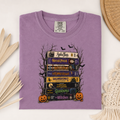 Vintage Halloween Movie Stack Comfort Colors Shirt, Retro VHS Horror Tee, Spooky Pumpkin Graphic T-Shirt, Halloween Gift