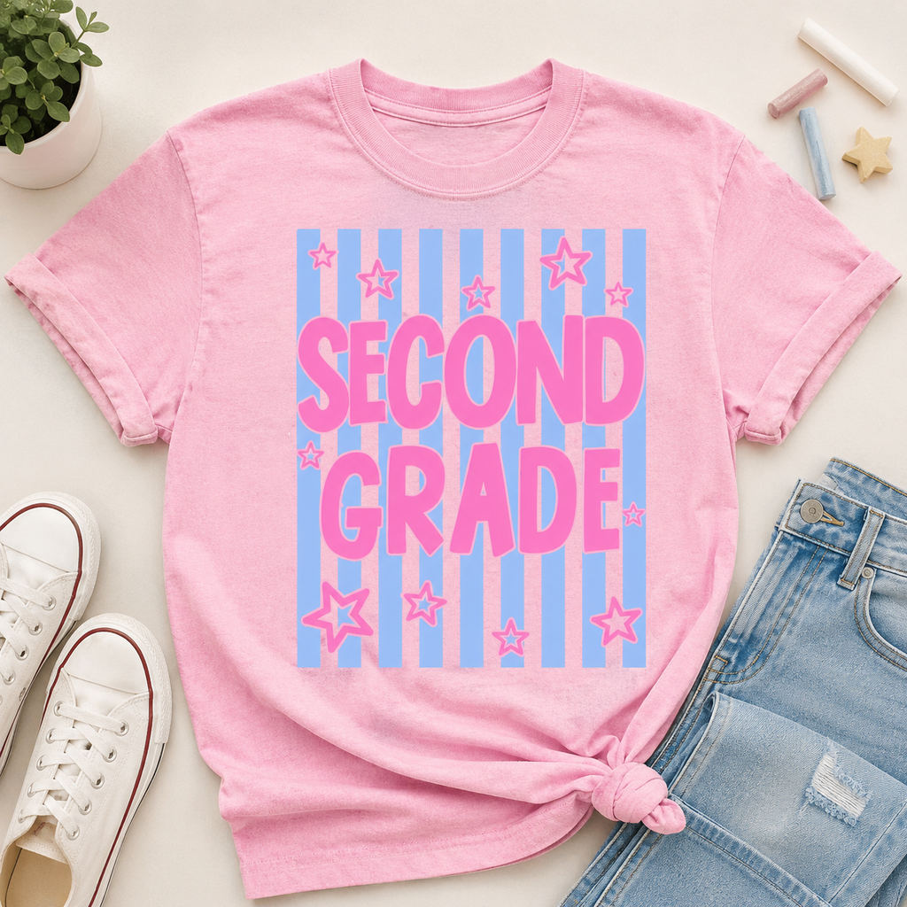 Second Grade Comfort Colors Shirt, 2nd Grade Teacher Back to School Tee, Matching Student and Teacher T-Shirt