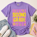 Second Grade Comfort Colors Shirt, 2nd Grade Teacher Back to School Tee, Matching Student and Teacher T-Shirt